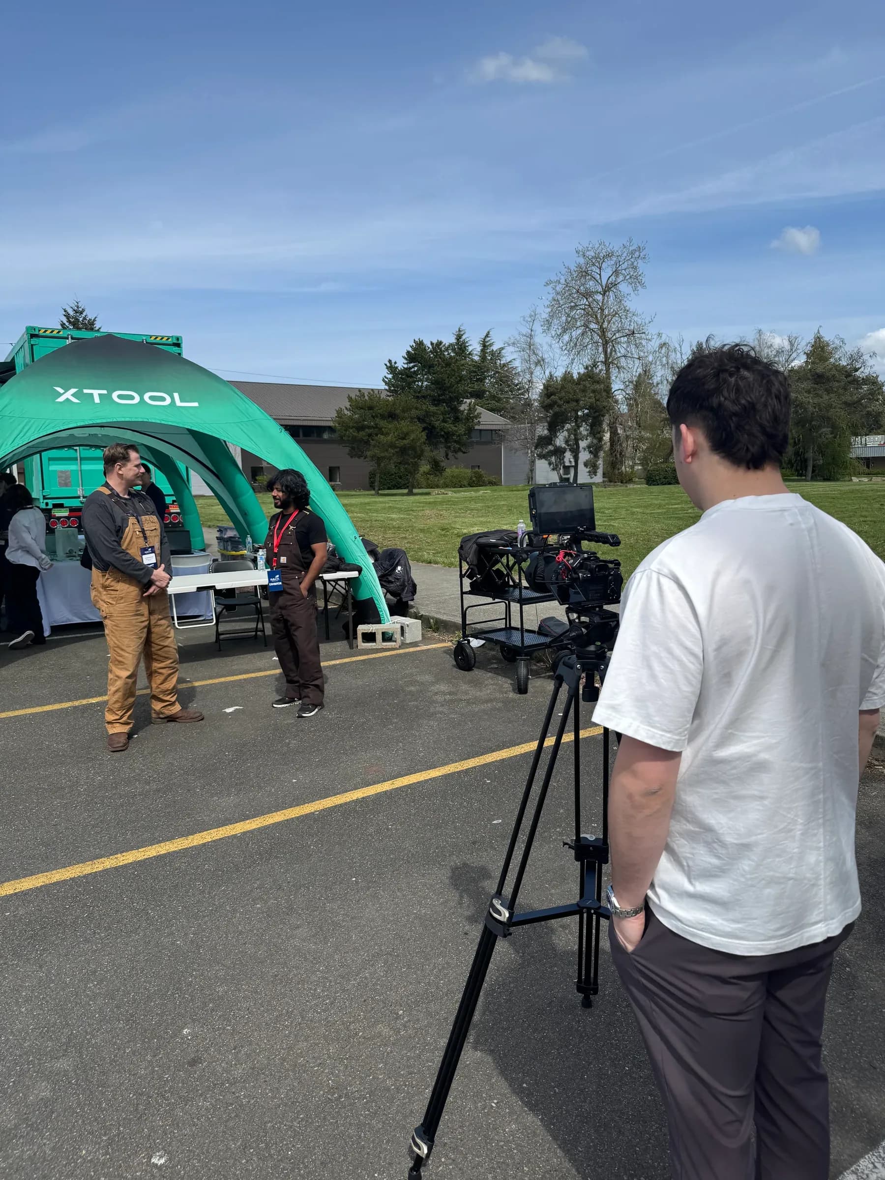 Clearline Production team on a retainer shoot